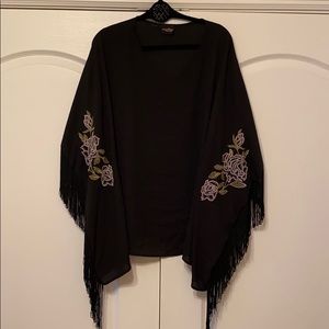 Black fringe tunic